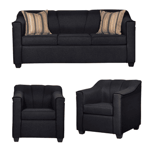 Ruzam Mobel - Juego De Living 3-1-1 Venecia Negro