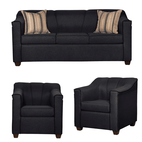 Ruzam Mobel - Juego De Living 3-1-1 Venecia Negro