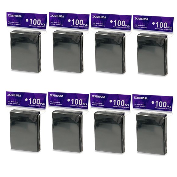 Fundas para cartas ZXJSHUDSA 66 x 91 mm negro mate 800 uds