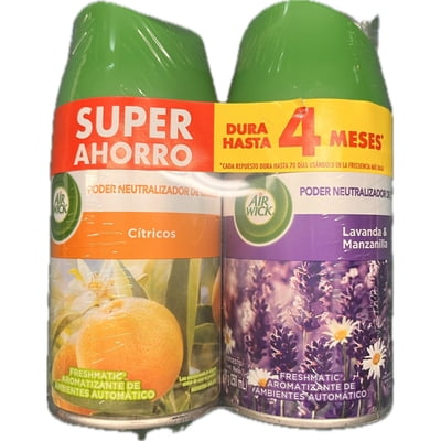 Desodorante Ambiental Repuesto Areosol Cítrico - Lavanda Lata 2 Un Air Wick
