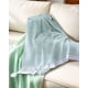 thumbnail image 3 of Manta Con Borlas Y Estampado Geometrico De Rombo Color Verde, 3 of 4