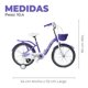 thumbnail image 2 of Bicicleta Niña Infantil De Paseo Purple Owl Rueditas Aro 16, 2 of 6