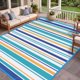 thumbnail image 1 of Alfombra exterior Kalafun 152 cm impermeable de paja plástica, 1 of 7