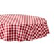 thumbnail image 1 of Mantel DII de algodón rojo redondo 178 cm, lavable a máquina, 1 of 7