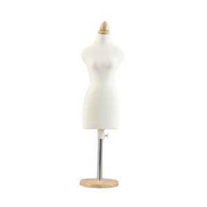 Magideal - Maniquí De Muñeca, Soporte Para Torso, Soporte De Exhibición Para Vestido De Muñeca, Diseño De Ropa, Maniquí De Costura En Miniatura Para Decoración , Base Redonda Base Redonda De 46 Cm.