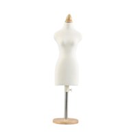 Magideal - Maniquí De Muñeca, Soporte Para Torso, Soporte De Exhibición Para Vestido De Muñeca, Diseño De Ropa, Maniquí De Costura En Miniatura Para Decoración , Base Redonda Base Redonda De 46 Cm.