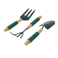 Importclick - Set Jardinería Huerto 3 Piezas Metal Y Madera