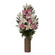 thumbnail image 1 of Ramo Floral Decorativo Artificial Lirios Rosas Adorno Jhn, 1 of 3
