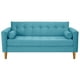 thumbnail image 1 of Sofa Retro 3c Felpa 04 Turquesa, 1 of 6