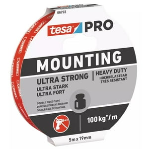 Tesa - Cinta Doble Contacto Ultra Fuerte Pro 19Mm X 5Mts