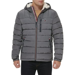 Chaqueta Tommy Hilfiger Para Hombre, De Peso Medio, Con Forro Sherpa