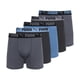 thumbnail image 1 of Calzoncillos tipo bóxer PUMA Performance para hombre, paquete de 5, color negro/azul, 1 of 6