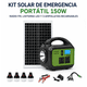 thumbnail image 1 of Kit Solar Emergencia 150W Radio FM + 3 Luces LED, 1 of 5