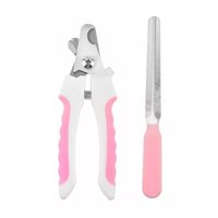 Total Upgrate - Kit Corta Uñas Y Limas Para Perros Y Gatos Mascotas Rosado