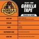 thumbnail image 4 of Cinta adhesiva Gorilla Tough & Wide, negra, 2,88 cm x 22,86 m (paquete de 1), 4 of 6