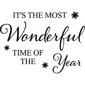 Rienda Libre Graphics - Decomural Most Wonderful Time Of The Year Ws-50030