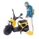thumbnail image 3 of 1:64 Figura Conducción Motocicleta Micro Paisaje DIY Proyectos S Escala Amarillo Azul, 3 of 5