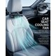 thumbnail image 2 of Ventilador asiento trasero coche conductor pasajeros mini silencioso USB reposacabezas doble flujo, 2 of 7