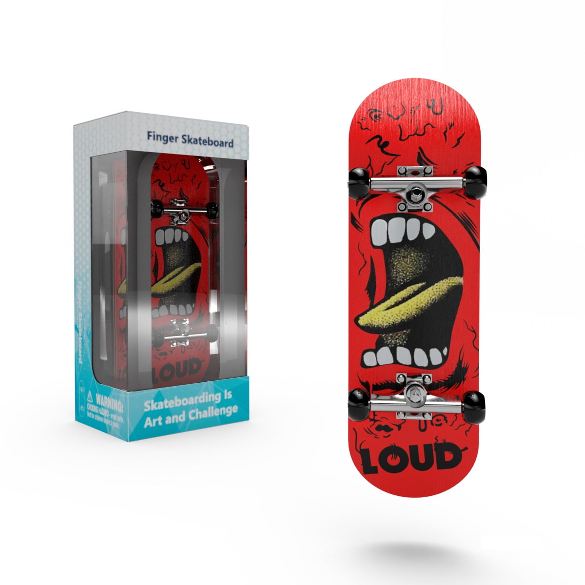 Genérico - Skateboard De Dedo Profesional, Mini Patineta De Dedo, Juguetes De Fingerboard Con Calcomanías