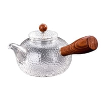 Magideal - Tetera Tetera Portátil De 300 Ml Para Acampar Creativo Con Hojas Florecientes Y Sueltas Con Menaje De Té Incorporado, Casa De Té Para El Hogar, Mango