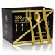 thumbnail image 1 of Juego de 360 piezas de cubiertos desechables dorados ZhuangJia, 1 of 8