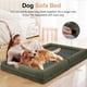 thumbnail image 3 of Cama ortopédica para perros NANUYA, lavable, impermeable, verde oscuro, 3 of 7