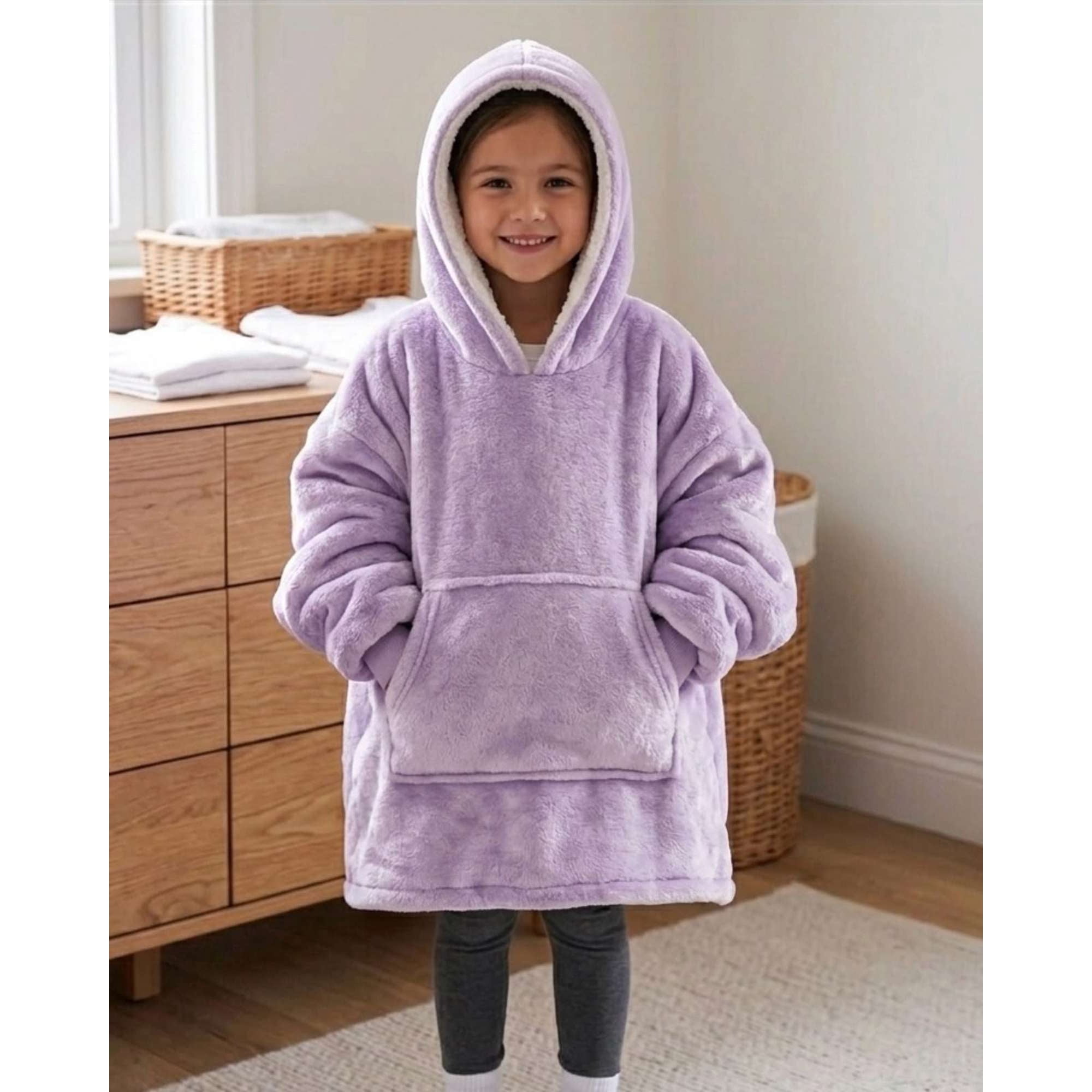 Maxi Polerón Oversize Premium Extra Suave y Térmico Niño y Niña