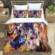 thumbnail image 1 of Genshin Impact Animation Cartoon soft and comfortable bedding set luxury quilt cover Customizable comforter bedding setsBed Sheets, 1 of 5