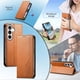 thumbnail image 3 of FOXDOCK Funda para Samsung Galaxy S26: Cierre magnético, soporte ajustable, ranuras para tarjetas y correa integrada-marrón, 3 of 6
