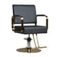 thumbnail image 2 of Silla de peluqueria hidraulica negro dorado, 2 of 3