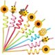 thumbnail image 1 of Pajilla de Bebida FZR Legend 26 cm Abeja y Girasol - Pack de 24, 1 of 7