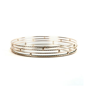 Mundo Online - Bandeja Decorativa Espejo Gold/ Centro De Mesa 28 Cm