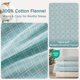 thumbnail image 4 of Juego de sábanas Comfort Spaces, franela de algodón, tamaño king, color Aqua Geo, 4 of 9
