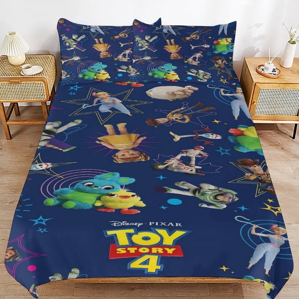Toy-Story Toy-Story Bedding Set Sheet Set for Kids Adults,All Season Lightweight