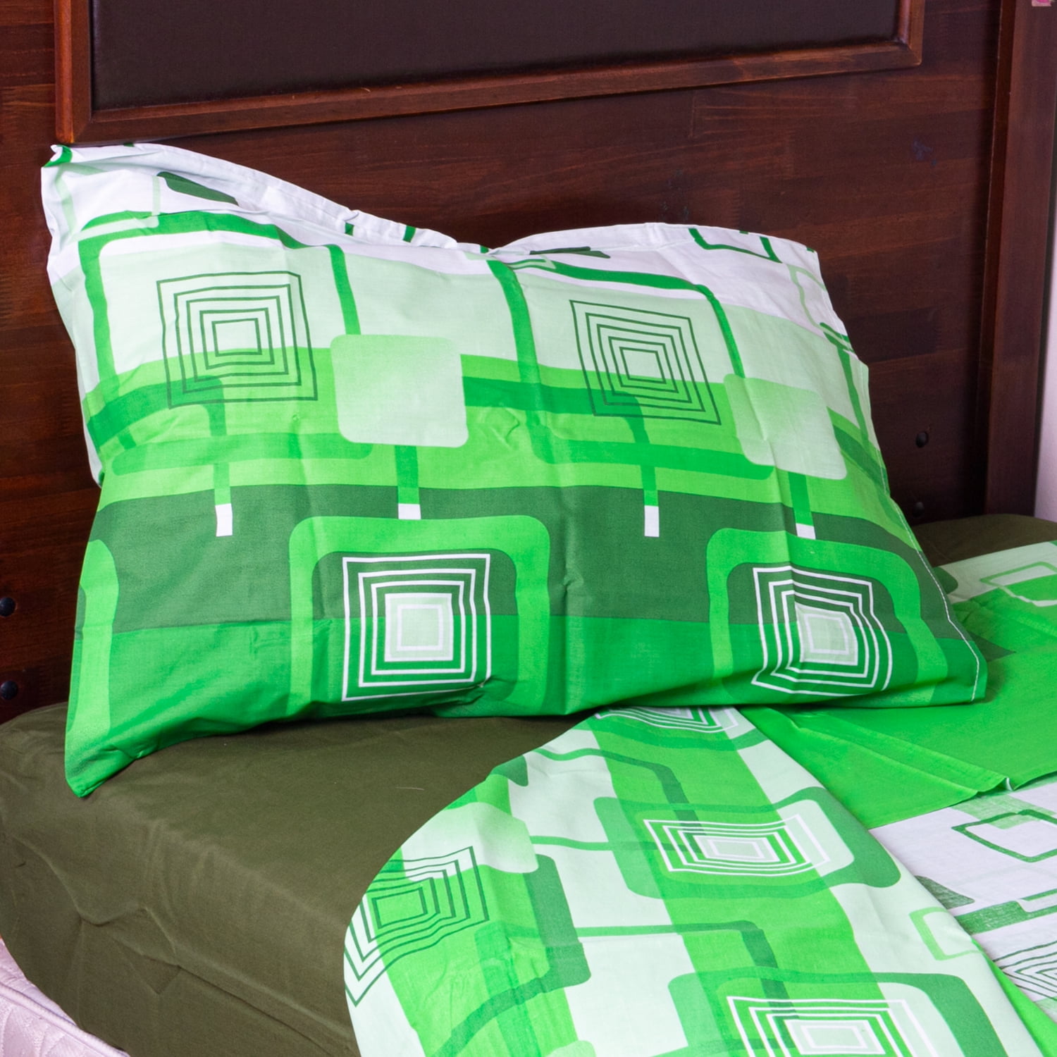 Masel - Juego De Sabanas Cuadros 2,5 Plazas