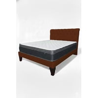 Vitelio - Cama King Plazas (Color) Europea Incluye Base+Respaldo+Colchon