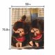 thumbnail image 4 of Monchhichi Cortina de Ducha para Baño Decoración del Hogar, Cortinas de Baño Impermeables Duraderas, Cortina de Baño, Decoración de Baño para Adultos Niñas Niños, Regalos para Casa 119cmX180cm, 4 of 5