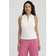 thumbnail image 1 of Polera Mujer Rib Medio Cierre Crudo, 1 of 8