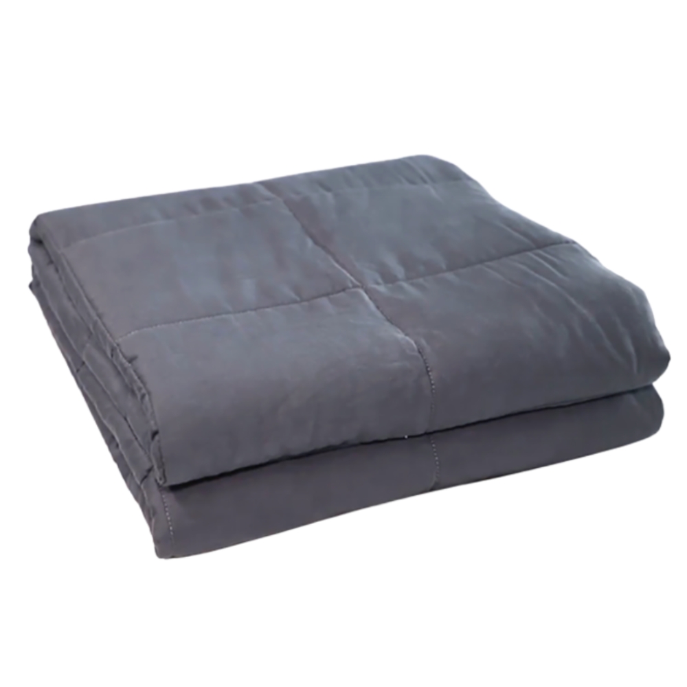 Hugging - Manta Pesada Algodón Gris Oscuro Tamaño Full 5 Kg