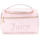 thumbnail image 4 of Bolsa de maquillaje Juicy Couture de terciopelo rosa con organizador de strass, 4 of 7