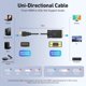 thumbnail image 2 of BENFEI HDMI to VGA 6 Feet Cable, UniDirectional HDMI Computer Cable, 2 of 3