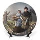 thumbnail image 1 of Medieval Plato decorativo de porcelana fina (bone china), plato decorativo de cerámica para hogar, oficina, soporte de pared, platos decorativos para dormitorio - 6 pulgadas (15 cm), 1 of 6