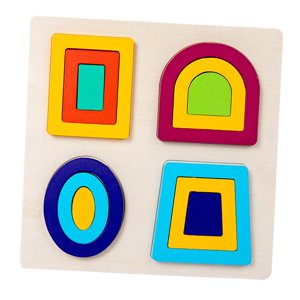 Magideal - Rompecabezas De Formas Geométricas Montessori Para Niños, Regalos Del Día De San Valentín, Tablero De Clasificación A Juego De Colores, Rompecabezas D Estilo D
