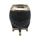 thumbnail image 1 of Mate Torpedo Negro de Calabaza con Virola Cincelada negro Hoja, 1 of 6