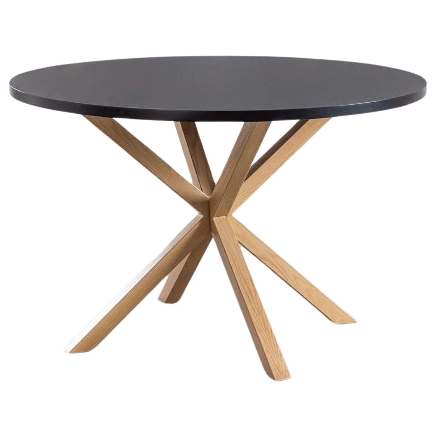 Pandalino - Mesa Redonda Equiz Negro 120cm | Comedor U Oficina Negro