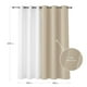 thumbnail image 2 of Cortina De Tela Blackout Beige + Velo 140x220 cm Vincenzi, 2 of 9