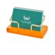 thumbnail image 1 of Porta Tarjetas de Presentación Leicraft Naranja Dorado Acrílico, 1 of 6