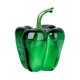 thumbnail image 1 of Fruta De Cristal Escultura Arte Estantería Decoración Ornamento Ilustraciones Verde Chile, 1 of 5