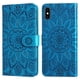 thumbnail image 5 of Funda tipo cartera FOXDOCK para iPhone Xs Max , diseño girasol en relieve, cuero PU, cierre magnético, soporte y tarjetero, 5 of 5