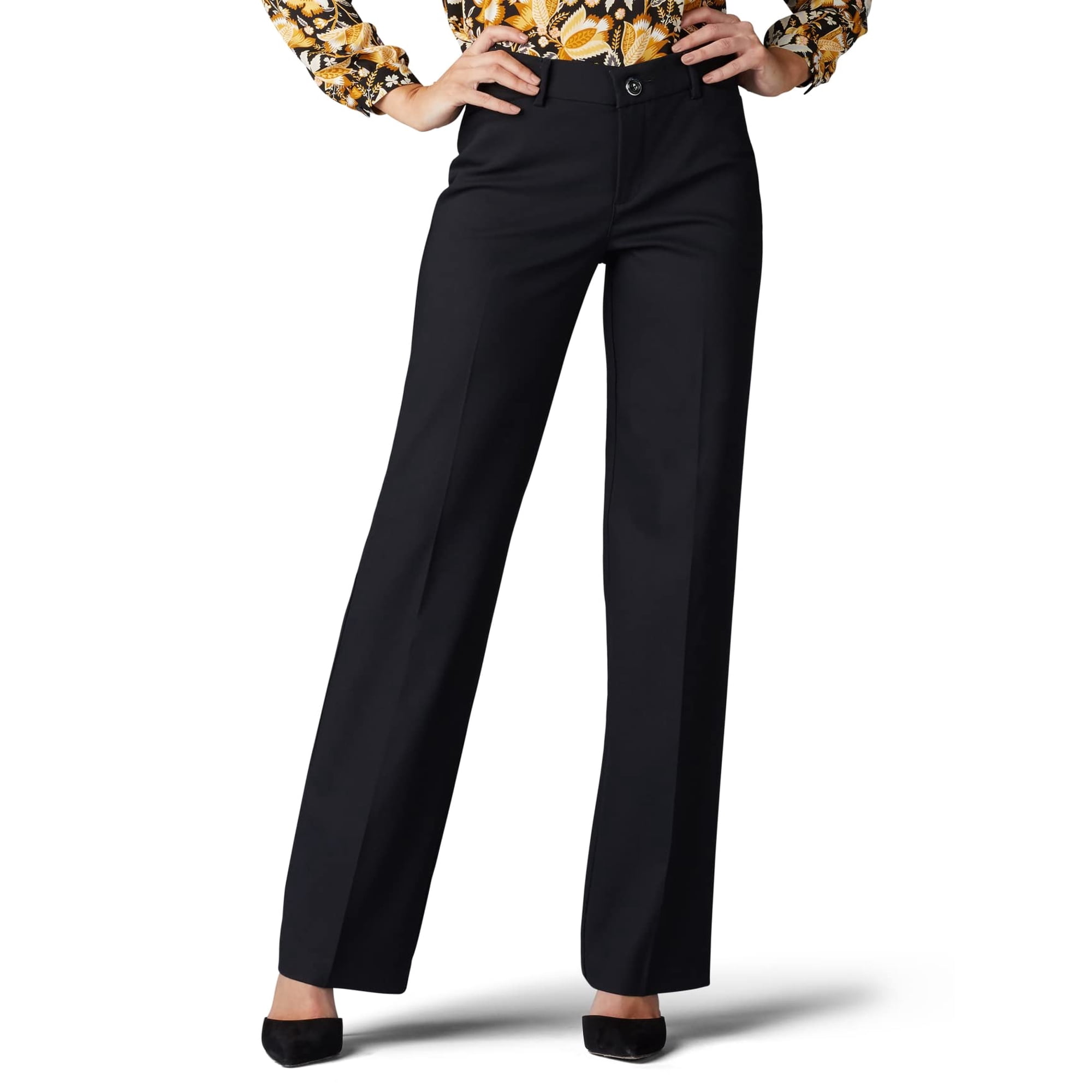 Pantalón Negro Lee Para Mujer Ultra Lux Comfort Flex Motion